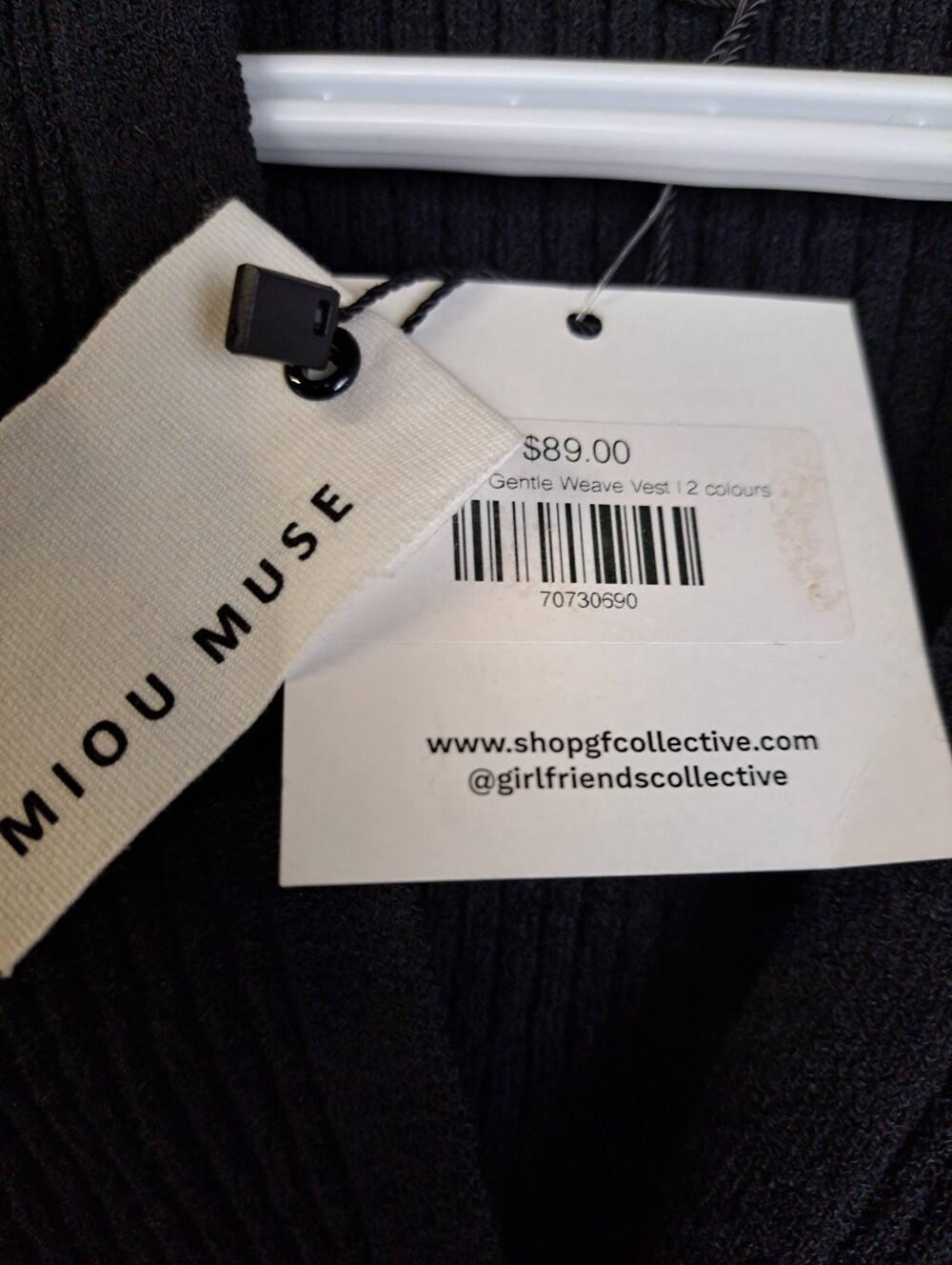 Miou Muse Button Ribbed Knit Top - Picture 7 of 11